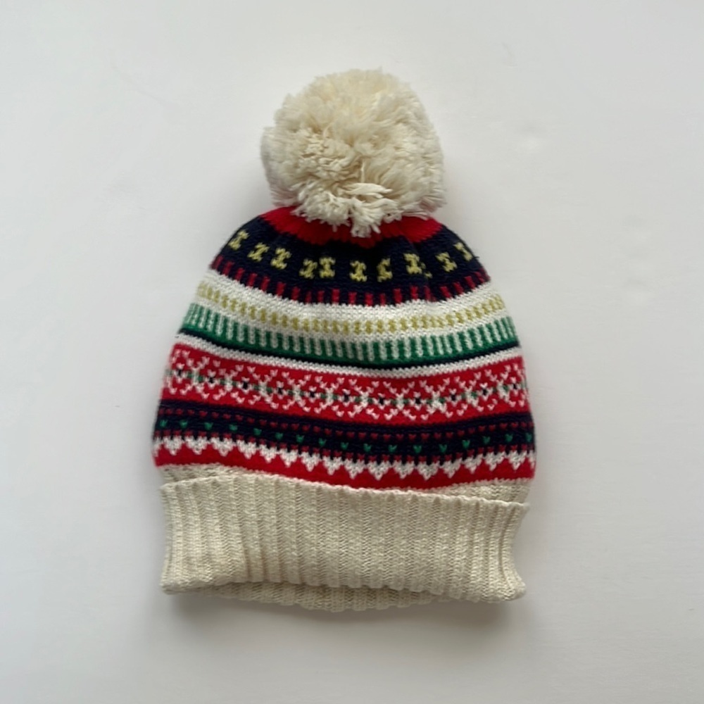 Aerie multi-color Knit Pom winter beanie knit hat one size